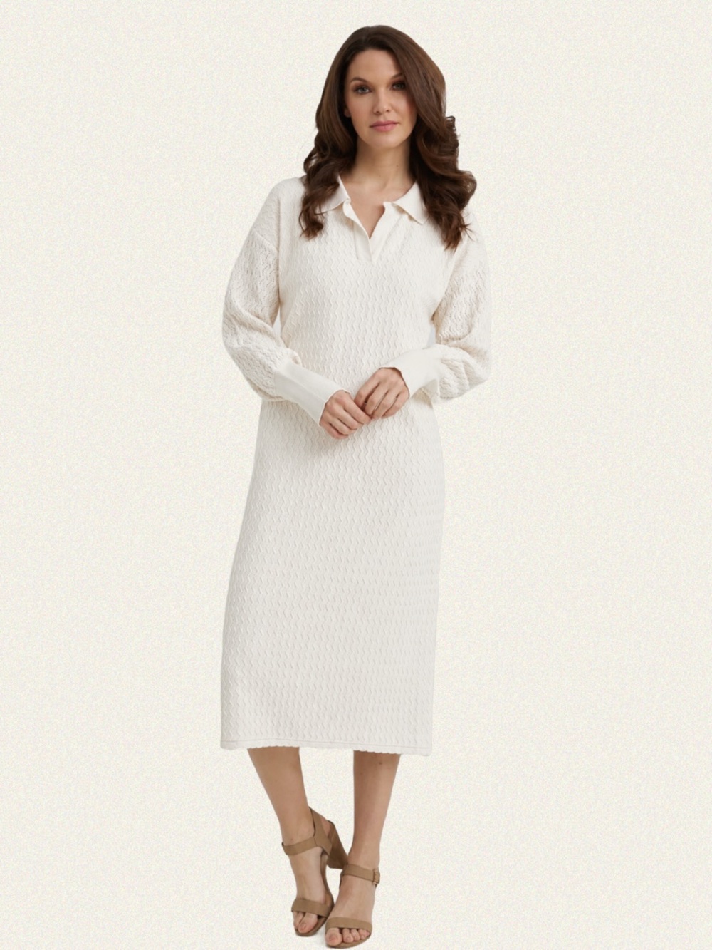 Emproved Organic Cotton Polo Knit Midi Dress